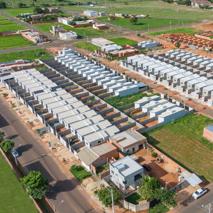 Imagem vista de cima do loteamento tres lagoas