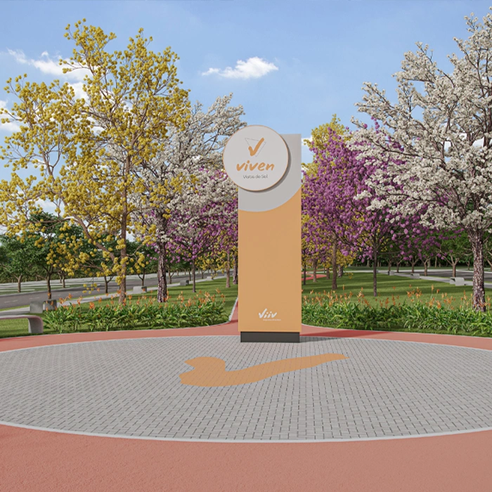 Loteamento residencial em Catanduva SP: Foto da entrada do Viven Vista do Sol